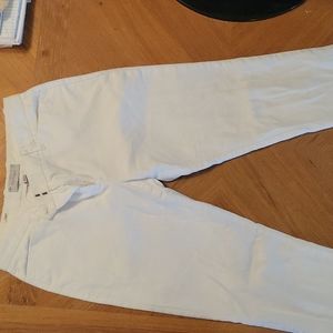 Gap factory cropped pants, size 2, and white
